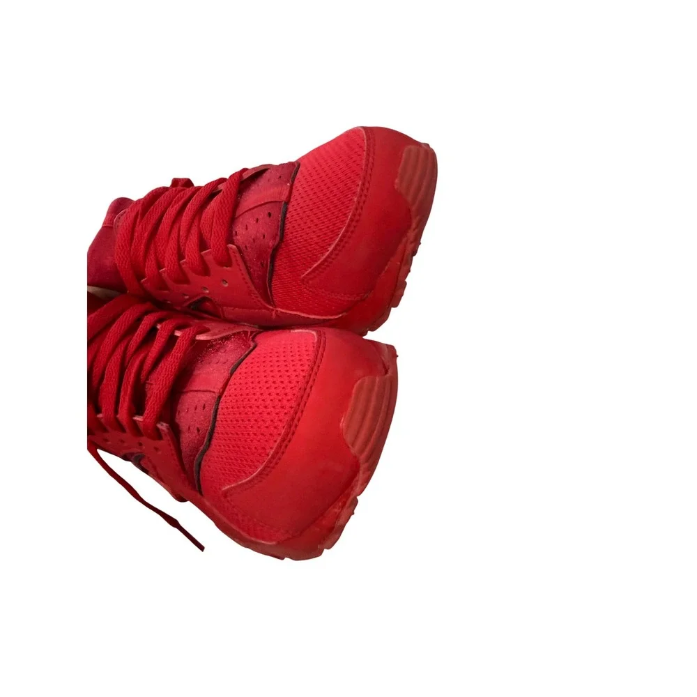 Nike Air Huarache Run Triple Red Kids Sneakers 654275-600 Size 6Y